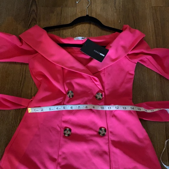 🆕 Fashion Nova “Take Me Away” High Low Ultra Pink Dress…NEW!!! Size Small - Picture 6 of 11